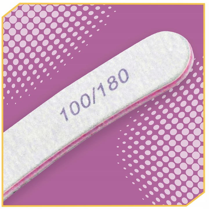 Pilnik do paznokci manicure pedicure polerka BANAN PREMIUM 100/180 - 10 szt Stan opakowania oryginalne